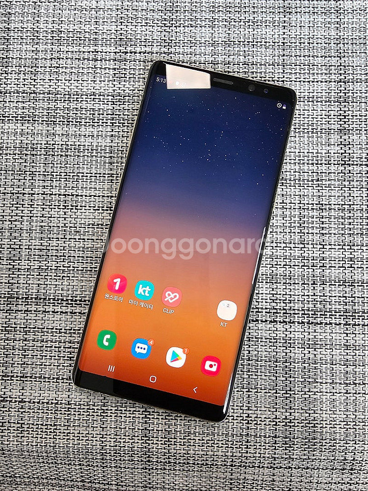 (미파손) 갤럭시 노트8 64G 골드 18년 10월개통...--2