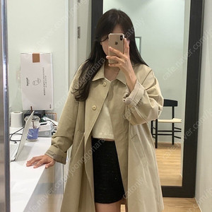 lewit 르위트 하프트렌치코트 베이지