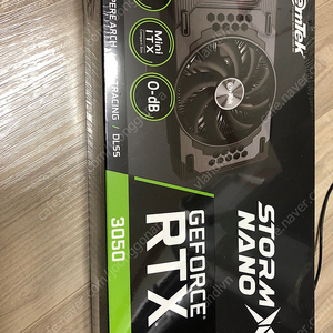 (미개봉 새상품) 이엠텍 지포스 RTX 3050 STORM X NANO D6 6GB