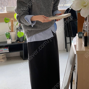 바이씨니 셔츠 레이어니트 그레이