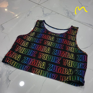 줌바 크롭 탑 M
