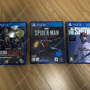PS4 타이틀(스파이더맨, PES, The Show)