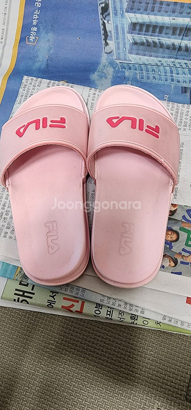 [190]휠라키즈 여아슬리퍼/아동슬리퍼쪼리샌들--4