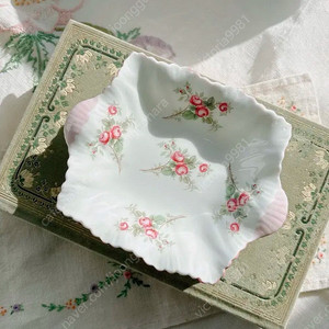 영국 빈티지 쉘리 핑크 핀접시 이미지