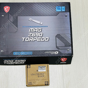 MSI Z690 TORPEDO ddr5 판매합니다. 소켓가이드포함 박스세트