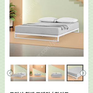 부산 양산 지누스 트리샤 침대 메모리폼 매트리스 + 프레임 화이트 슈퍼싱글 ss