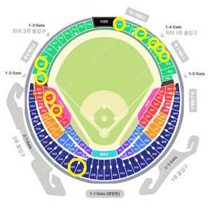 두산 vs LG 잠실 5/5~6일 < 1루~3루 > 2~3연석