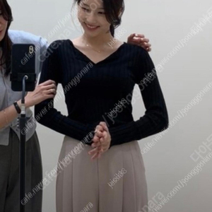 시에 sie 도브 리브드 니트 블랙 S