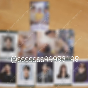 이채민 조준영 바니와오빠들 공식굿즈 포토카드 노정의