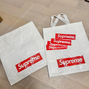 Supreme 슈프림 타포린백 리유저블 쇼핑백, 스티커