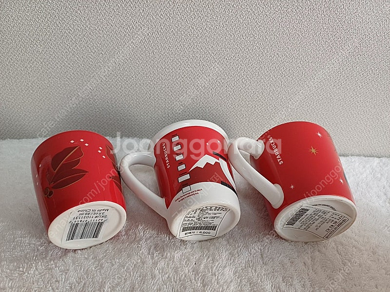 스타벅스 홀리데이 레드 투고 컵 데미머그 89ml 대만...--8
