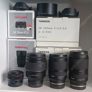 소니FE마운트 탐론17-28 f2.8, 삼양85 f1.4 II 팝니다