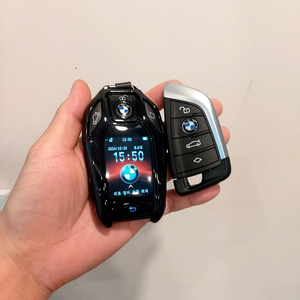 BMW 구형 스마트키 블랙 디지털 LCD 키로 개조 + 블랙 보호커버 감성 풀셋!