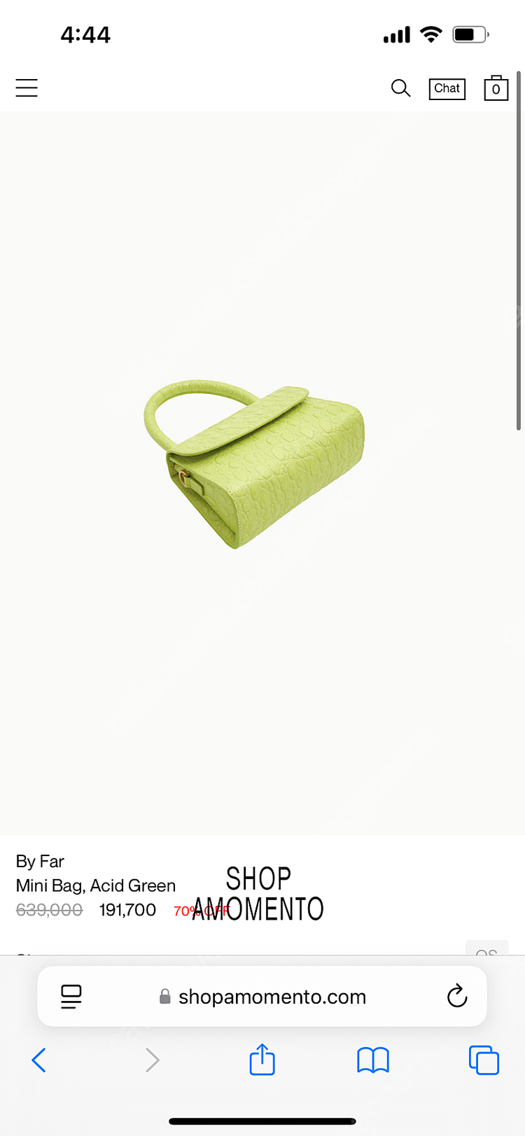 (새제품)By far 바이파 minibag미니백 가방 acid green 이미지