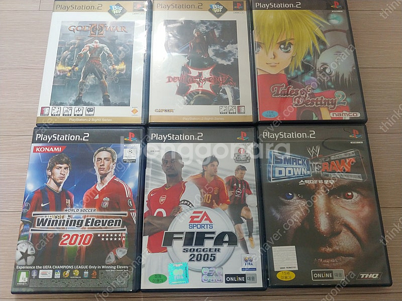 PS2 게임 6개 일괄판매합니다.--0