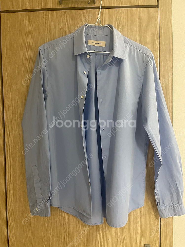 THE SIGNATURE 택 블루 프렌치 셔츠--2