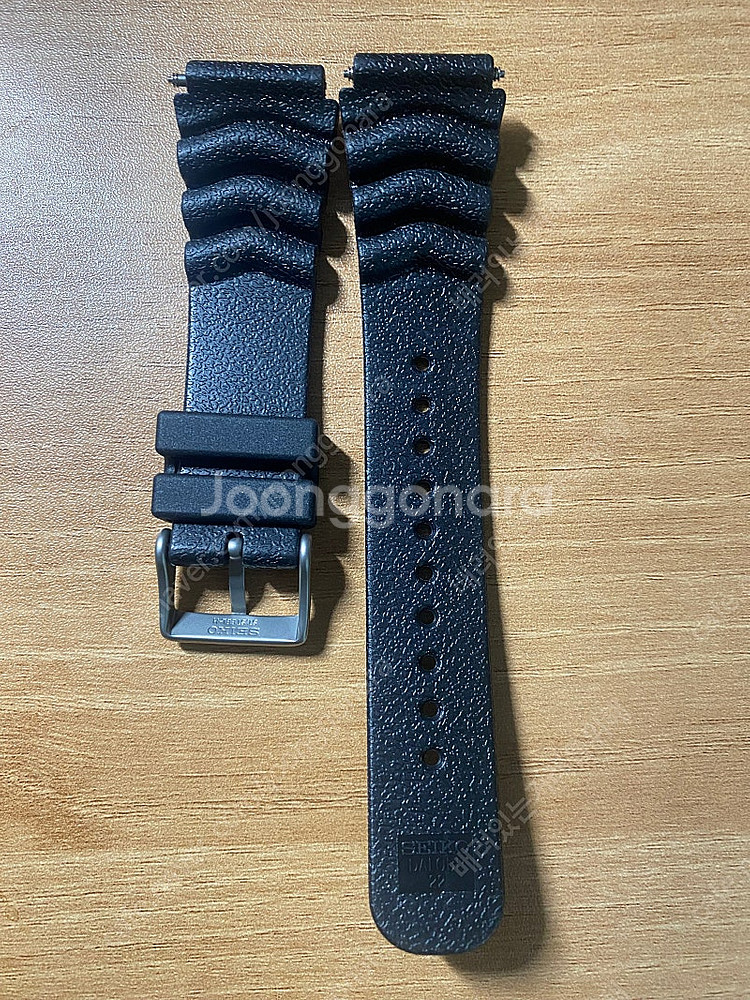 세이코 오리지널 러버스트랩 팝니다 22mm--1