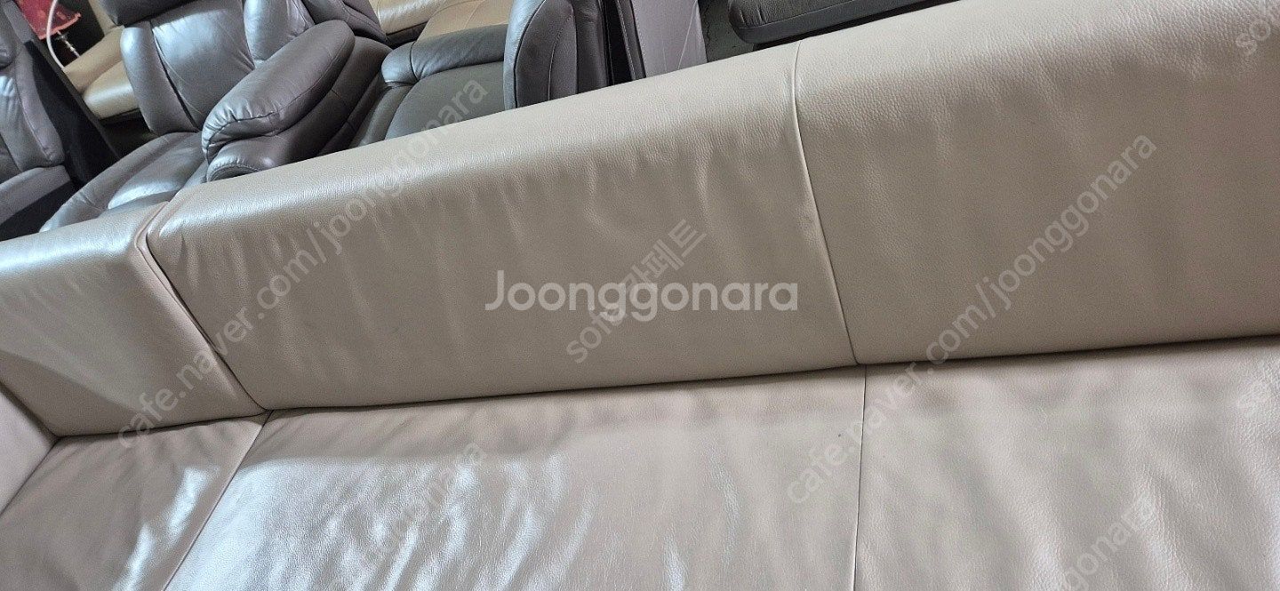 *판매* 도무스 코이노 브롱스 전체천연가죽 다이닝 소파...--6