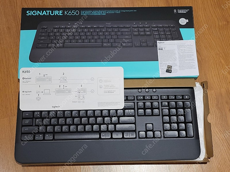 로지텍 무선키보드 K860 박스풀셋, K855신동품, K650 신동품, K380 신동품 이미지