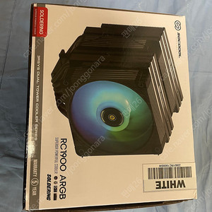 SOCOOL RC1900 ARGB 솔더링 화이트 cpu 쿨러 미개봉 새제품