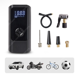 메이튼 휴대용 에어펌프 6000mAh + 30cm연장선