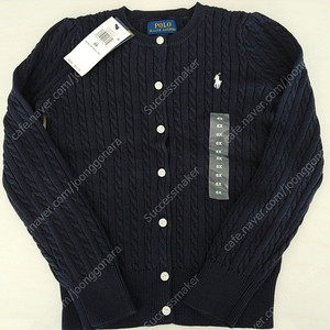 폴로랄프로렌 걸즈 6X 케이블 니트 코튼 가디건 아동용 가디건 키즈 여아