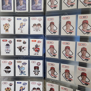 KBO 띠부씰 기아일반+국대+전구단 마스코트