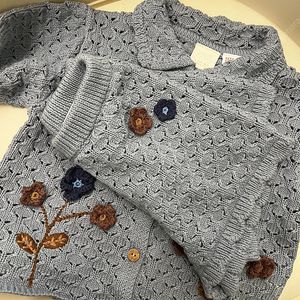ZARA 크로셰 니트 세트 3y/2y
