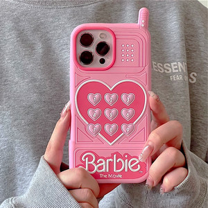 새상품) 바비 폰케이스 케이스 아이폰 12 pro 프로 13 14 15 아이폰12 아이폰13 아이폰15 barbie 핑크 여성