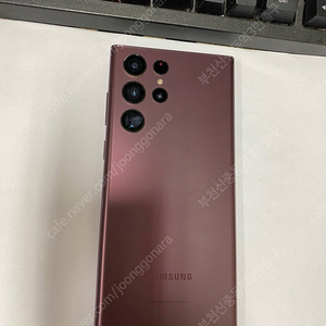 025269 SK 갤럭시S22울트라 버건디 외관S급 256GB 무잔상 + 검은멍 기능정상폰 28만 부천