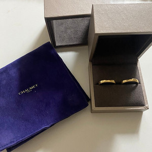 판매 쇼메커플 반지( 남여 ) (CHAUMET 쇼메 여성용 레제떼르넬 루반 18K 웨딩밴드 다이아세팅, 옐로우골드,