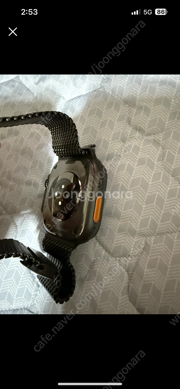 애플워치울트라2 49mm 티타늄밀레니즈루프 팜--4