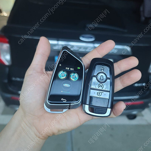 포드 SUV 익스플로러 모든연식 자동차키를 최신형 BMW 타입 칼날 LCD 디스플레이키로 업그레이드 이식 개조 가성비 좋은 스페어키 예비키 여분키로 추가 제작