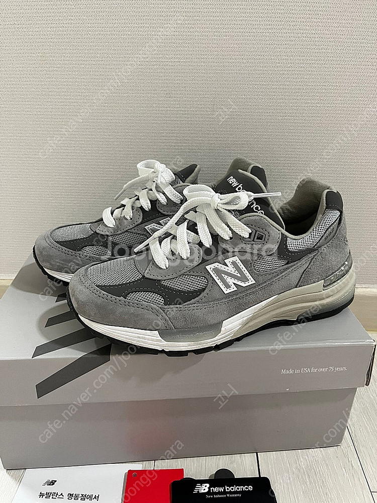뉴발란스 992 그레이 220사이즈--0