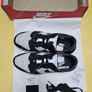 Nike Dunk Low Flyknit White Wolf Grey 나이키 덩크 로우 플라이니트 화이트 울프 그레이 / 265cm(8.5)