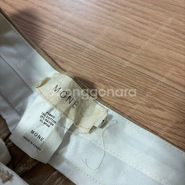모네 핀턱 하프 쇼츠 팬츠 반바지 리본빛 S 올드머니룩...--7