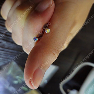 문크리스탈 원석 귀걸이 새상품 5000원
