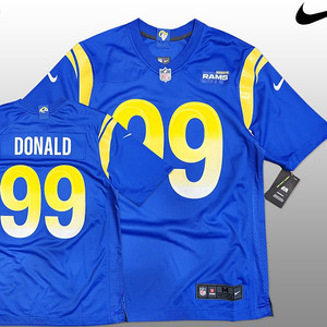 NFL LA Rams #99 Aaron Donald On Field 풋볼져지 정품Nike M(100-105) (무료배송)