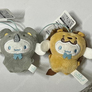 산리오 어뮤즈먼트 동물 시나모롤 코알라,사자 키링 인형