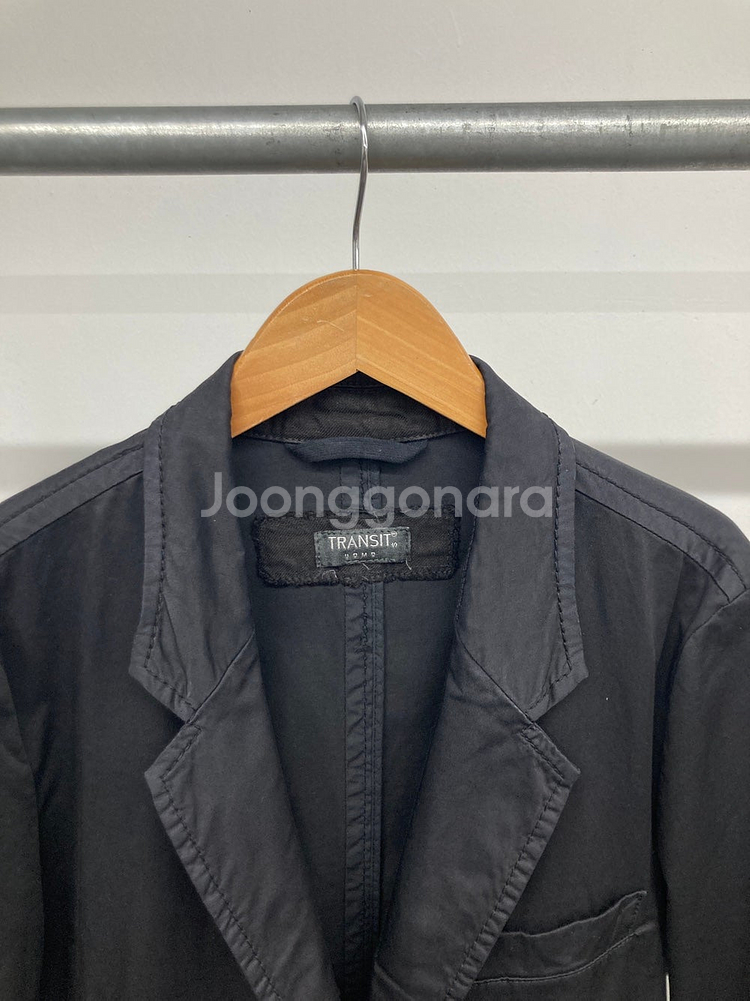 95 띠어리 네이비 맥코트, 이태리 트랜짓 가먼트 자켓--9