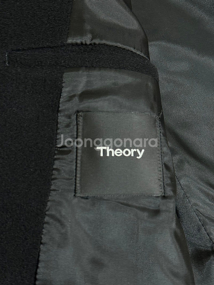 가격내림 95 Theory 띠어리 블랙 캐시미어 코트--0