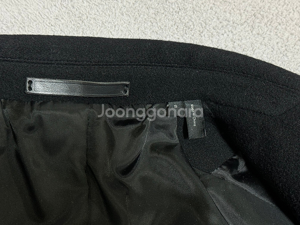 가격내림 95 Theory 띠어리 블랙 캐시미어 코트--3