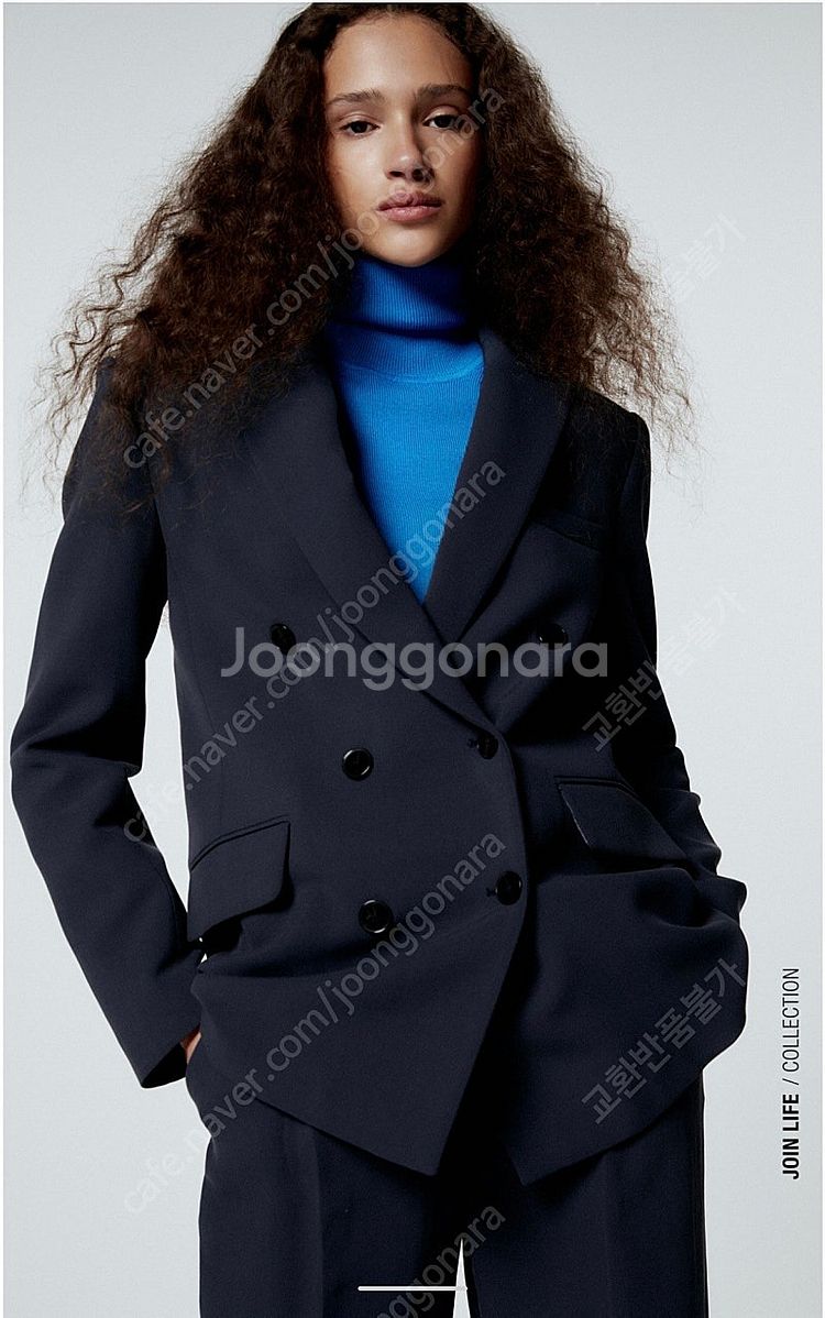 ZARA 네이비 수트 셋업--3