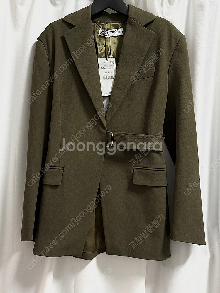 ZARA 컷아웃 벨트 블레이저--8