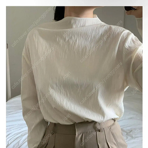 씨미 하프넥 블라우스 단아한블라우스 시스루하프넥블라우스