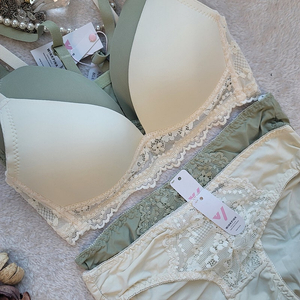 노와이어 브라팬티세트 75A 80A 85A 75B 80B 2세트 묶음 판매 여성속옷 브라렛 3후크브라