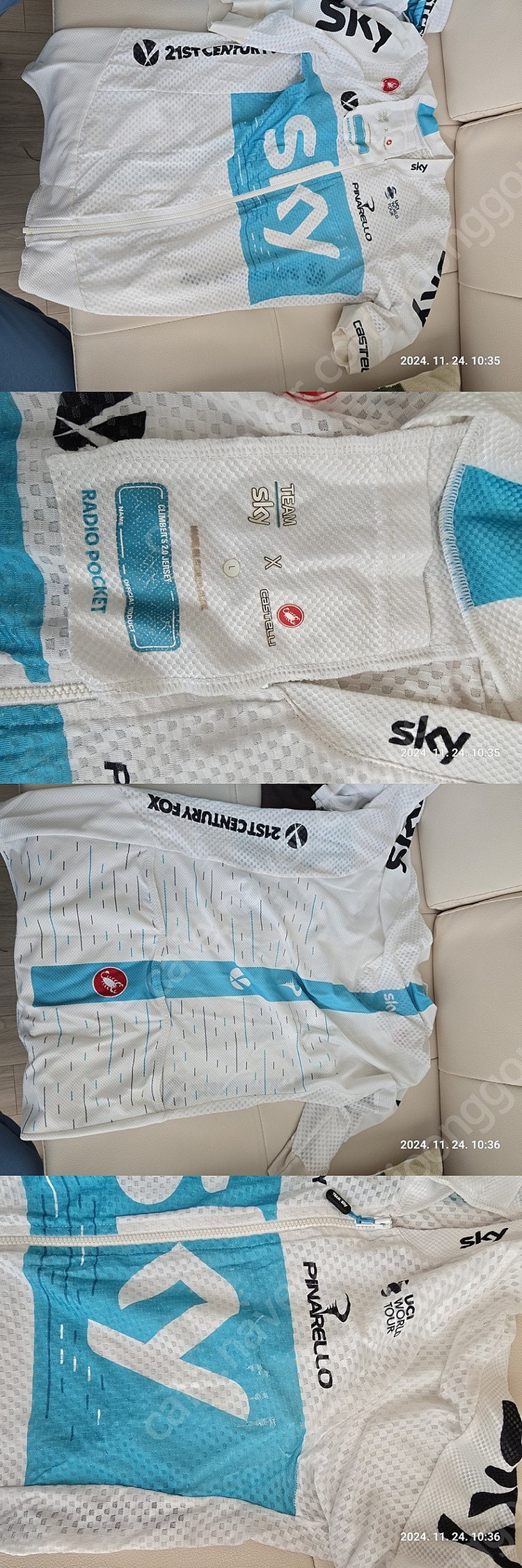 DHB 이너, 라파 프로팀 져지, 수파카즈 장갑, 아소스 레그워머, 빕숏, 카스텔리 스카이 져지 에어로수트 이미지