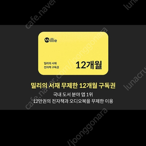 밀리의서재 12개월 구독권
