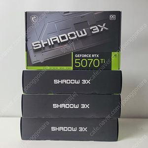 (미개봉)지포스 RTX 5070Ti MSI 쉐도우 3X OC D7 16GB/재고마감입박/당일출고