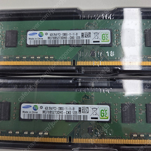 데스크탑용 메모리 램 DDR3 4GB x2